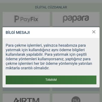 Para Çekim Taleplerine İzin Vermeyen Sorunlu Site