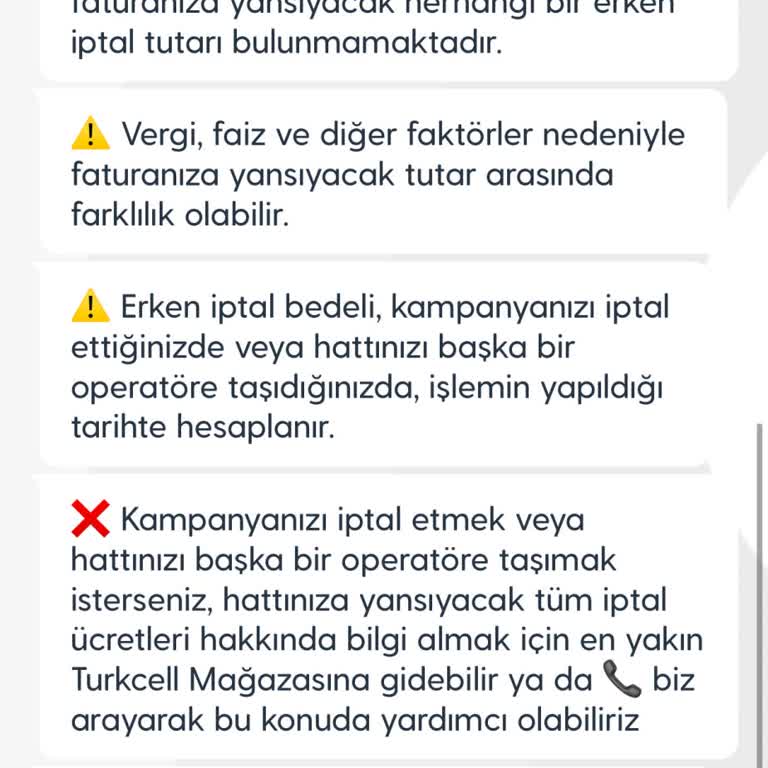 Turkcell Paket İptalinde Bilgi Kirliliği
