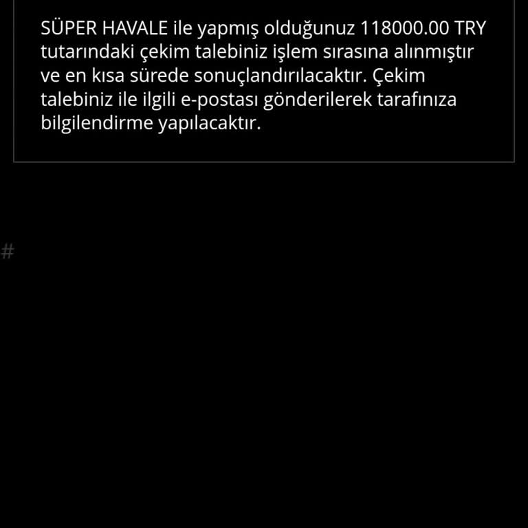 Kazandığım Bahis Tutarı Hesabıma Aktarılmadı