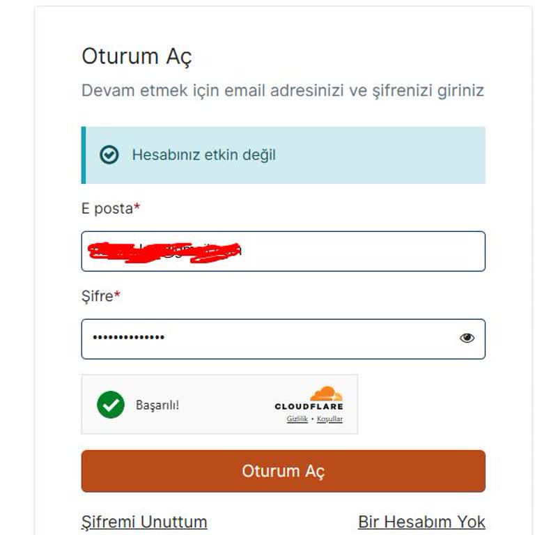 VFS Global Hesap Aktivasyon Sorunu
