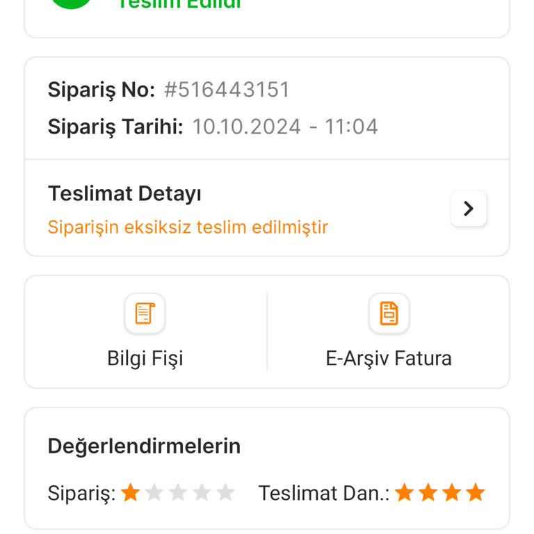 İzmir Sanal Market'te Teslimat Ve İade Sorunları
