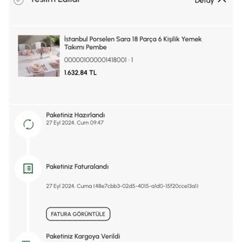 Karaca Züccaciye 'dan Aldığım Ürün Teslim Edilmedi, Büyük Pişmanlık