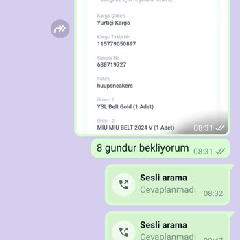 Eksik Ürün Ve İletişim Sorunu Yaşadım