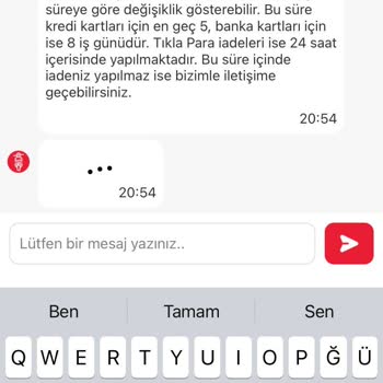 İade Edilmeyen Ödemeler Ve İptal Edilen Siparişler