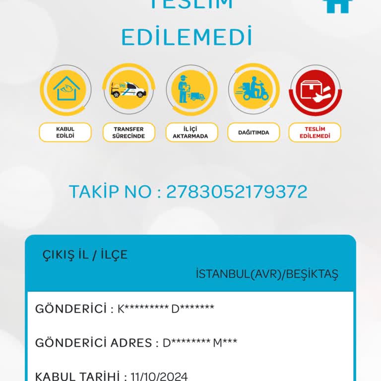 PTT Kargo Teslimat Sorunu Ve Personel İhmali