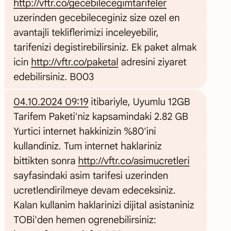 Yanıltıcı Mesajlarla Ek Paket Zorlaması