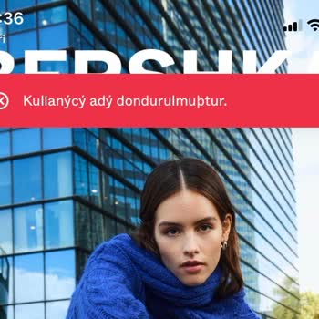 Bershka Online Alışverişte Hesap Erişim Sorunu