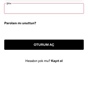 Bershka Online Alışverişte Hesap Erişim Sorunu