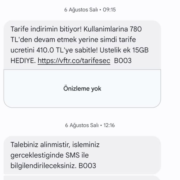 Vodafone Fatura Hatası Ve Müşteri Hizmetleri Sorunu