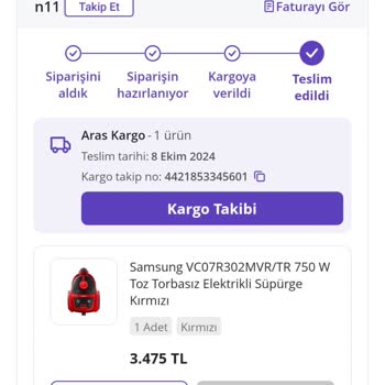 N11'den Aldığım Süpürge Mağduriyeti