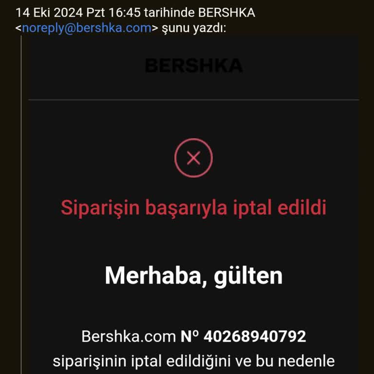 İptal Edilen Sipariş Ve Hesap Erişimi Sorunu