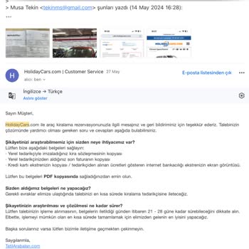 Araç Kiralama Rezervasyonunda Büyük Hayal Kırıklığı