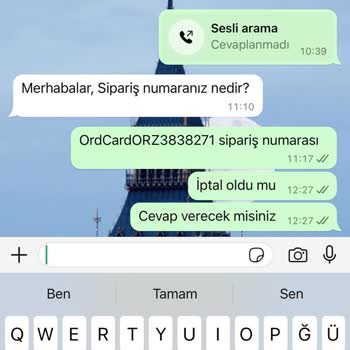 Sipariş İptalinde İletişim Sorunu