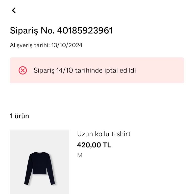 Bershka'da İptal Edilen Siparişler Ve Cevapsız Müşteri Hizmetleri