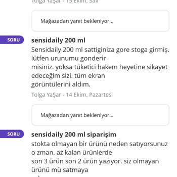 Stokta Olmayan Ürün Ve İletişimsizlik Sorunu