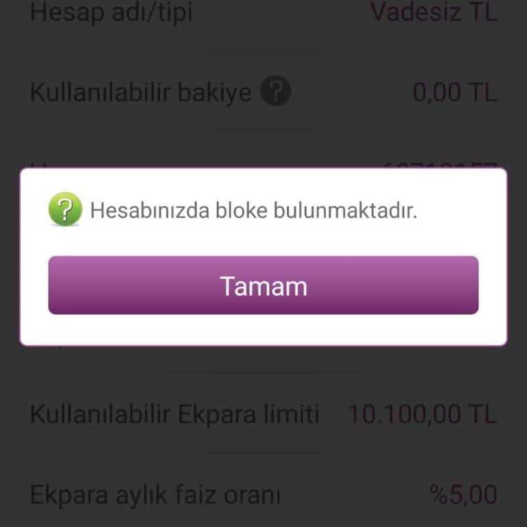 Hesaba Sürekli Bloke Konulmasının Gizemi