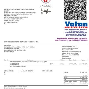 Vatan Bilgisayar'dan Aldığım Onvo TV'nin Değişim Sürecinde Yaşadığım Sorunlar