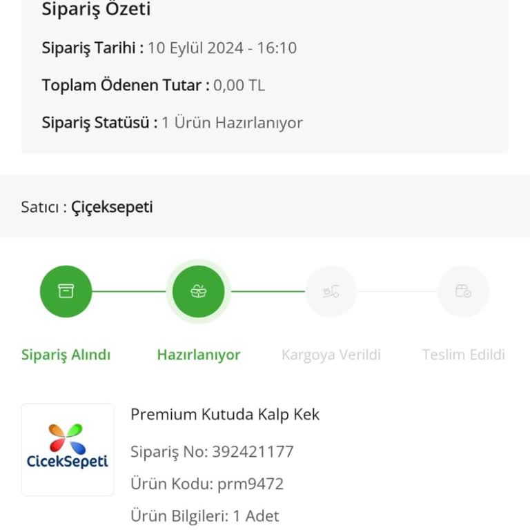 Yanlış Teslimat Ve Geciken Hediye Ürün Sorunu