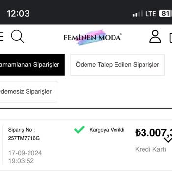 İade Edilmeyen Ürün Bedeli