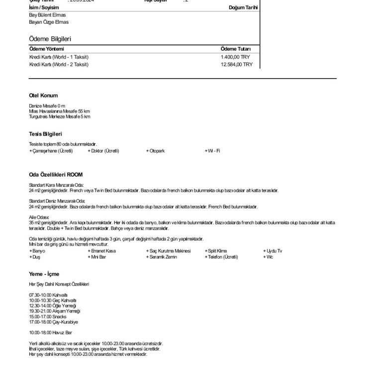 Rezervasyon İptali Sonrası Ödeme Sorunu