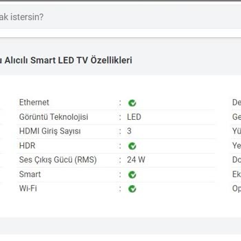 Yeni TV'de Wi-Fi Özelliği Eksikliği Ve İade Sorunu