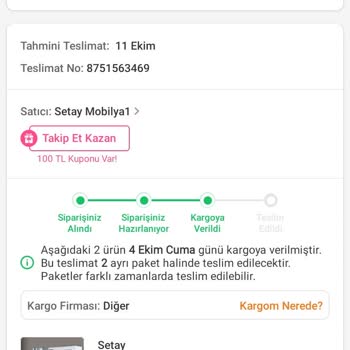 Trendyol Ve Setay Mobilya İle Yaşanan Teslimat Sorunu