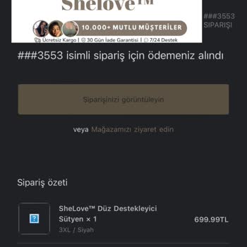 Kapanan Mağaza Nedeniyle Sipariş Mağduriyeti
