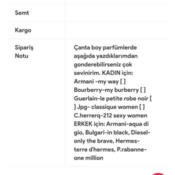 Yanlış Parfüm Gönderimi Ve Eksik Ürünler