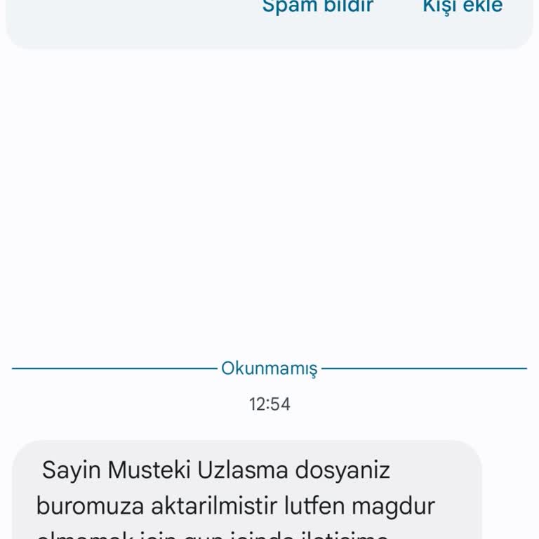 Yanlış Mesajla Mağduriyet Uyarısı