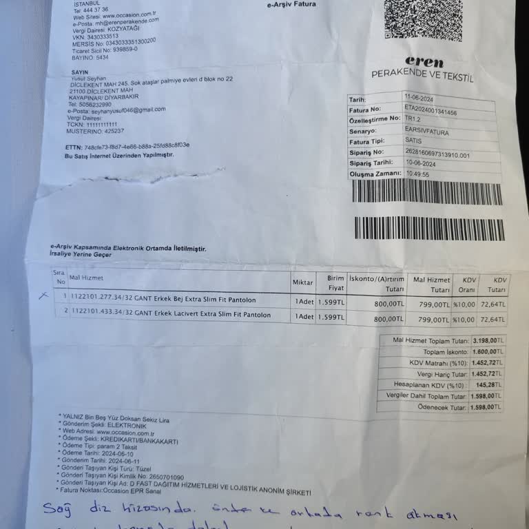 Gant Pantolonlarda Renk Solması Ve İlgisizlik