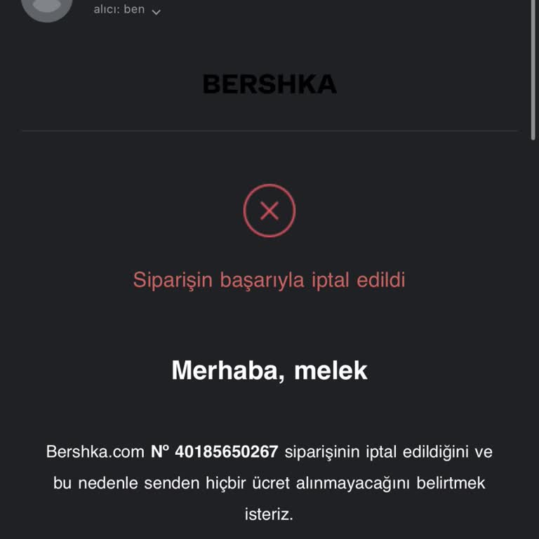 İndirimli T-shirt Siparişim İptal Edildi