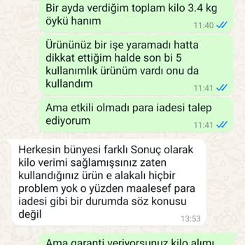 Kilo Kaybı Vaadi Gerçekleşmedi, Satıcı Alaycı Ve İade Reddedildi