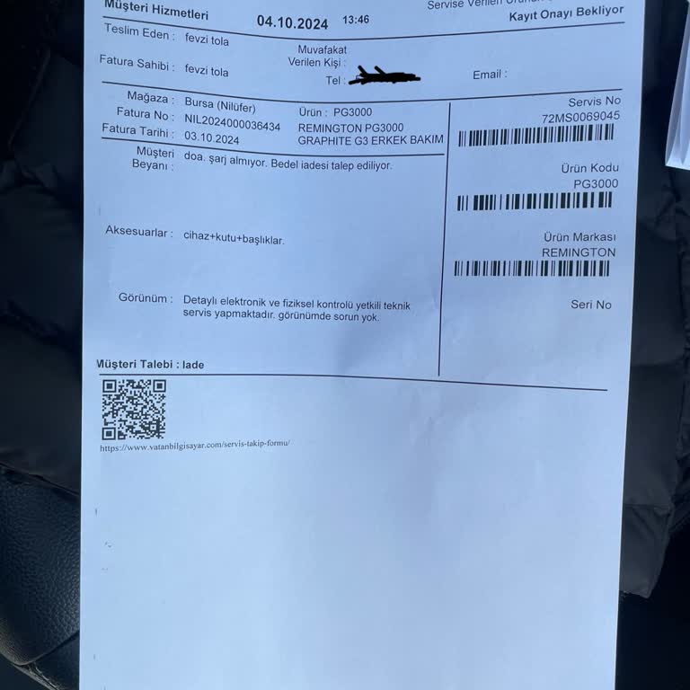 Bozuk Tıraş Makinesi Ve İade Sorunu