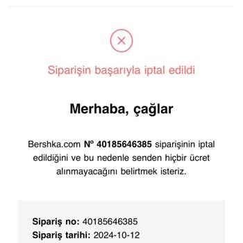Bershka'da İptal Ve İade Sorunları