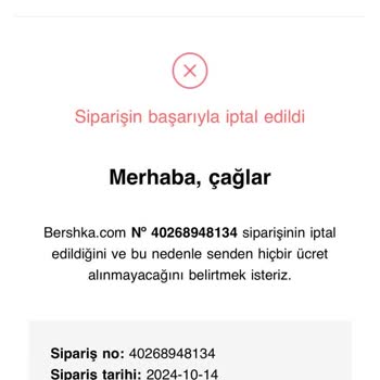 Bershka'da İptal Ve İade Sorunları