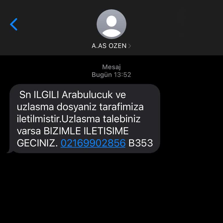 Dava / İcra SMS Sıkıntısı!