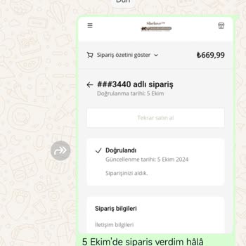Sipariş Sonrası İletişimsizlik Ve Güven Sorunu