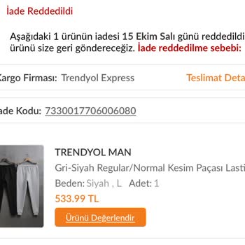 Trendyol'da İade Sürecinde Güven Sorunu