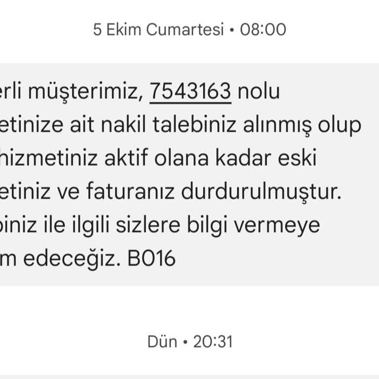 Vodafone Nakil Talebinde Gecikme Ve Hizmet Eksikliği