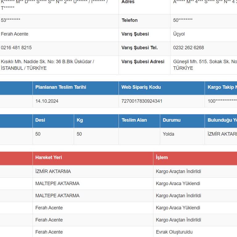 Kargom İzmir Aktarma Merkezinde Kayboldu Mu