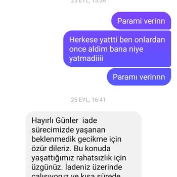İade Sorunu ve İletişim Problemleri