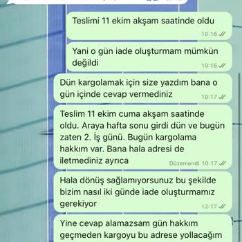 İade Sürecinde Yaşanan Zorluklar Ve İletişimsizlik