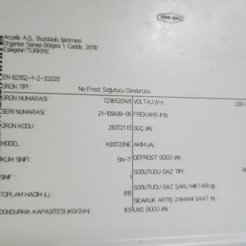Arçelik Buzdolabı Parça Temini Sorunu