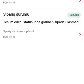Teslim Edilmeyen Sipariş Ve İletişim Sorunları