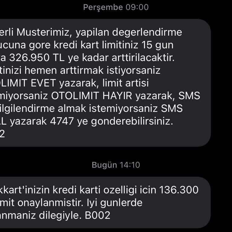 Ziraat Bankası'ndan Kafa Karıştıran Kredi Kartı Limit Mesajları