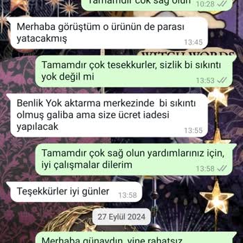 İade Edilmeyen Ürün Ve Çözüm Bulunamayan Sorun