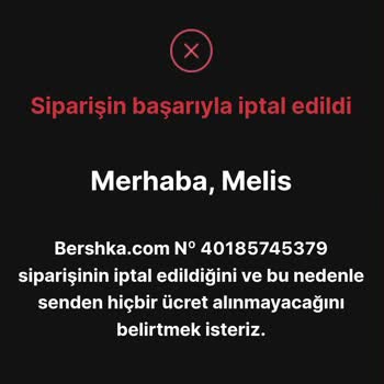 Hesap Dondurulması Ve İptal Edilen Sipariş Sorunu