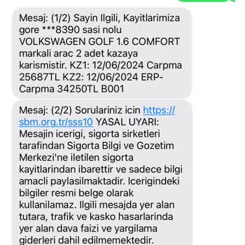 Sigorta Hasar Kayıtlarında Yanlışlık