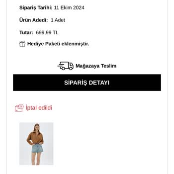 Koton Online Alışverişte İptal Sorunu