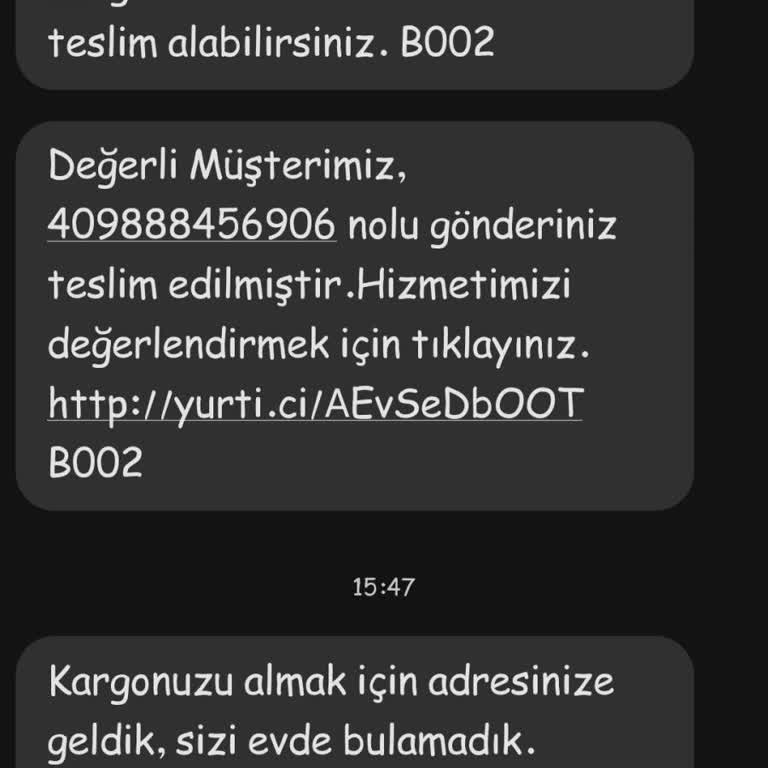 Evden Teslim Alımında İletişim Sorunu